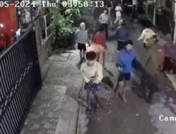 Dua Kelompok Remaja di Tangerang Tawuran Terekam CCTV Warga