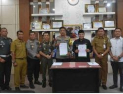 PJ Bupati bersa Kapolres Sarolangun Teken NPHD Dana Hibah Pengamanan Pilkada Serentak 2024