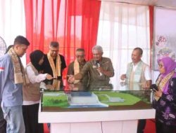 Wabup Sukabumi Lelakkan Baru Pertama Pembangunan Fishway di Kertamukti Warung Kiara