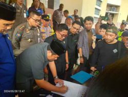 DPRD Kota Tangerang Tadatangani Pakta Integritas Bersama Aliansi Jurnalis dan Mahasiswa