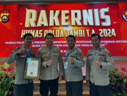 Humas Polres Sarolangun Raih Penghargaan Terbaik 1 katagori Viralisasi