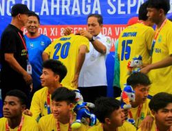 Menang 3 – 0, Tim Sepak Bola POPDA Kota Tangerang Raih Emas