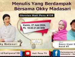 Webinar Satupena Beberkan Tips Cara Menulis Yang Berdampak