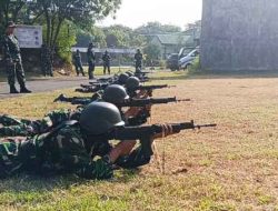 Latbak Jatri Semester I TA 2024, Asah Kemampuan Menembak Prajurit Kodim 0817/Gresik