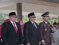 Bupati Sukabumi Ikuti Upacara HUT Bhayangkara Ke 78 Yang Dipimpin Kapolres Sukabumi