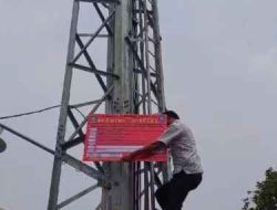 Diduga Tidak Mengantongi Ijin, Pembangunan Tower BTS di Neglasari Disegel Satpol PP Kota Tangerang