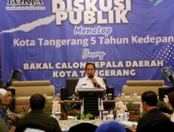 Buka Diskusi Publik, Pj Walikota Spill Arah Pembangunan Kota Kepada Para Bacawalkot Tangerang