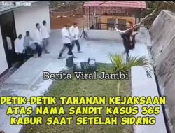 Usai Jalani Sidang di PN Sarolangun, Terdakwa Kabur Saat Hendak Digiring Ke Mobil Tahanan