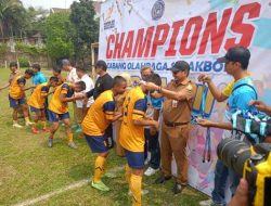 Iman Nugraha Hadiri Cabor Sepak Bola Sebagai Penutup Popda Ke-XII Kabupaten Bekasi