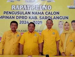 Golkar Usulkan Tiga Nama Untuk Menjadi Wakil Ketua DPRD Sarolangun Masa Bakti Tahun 2024-2029