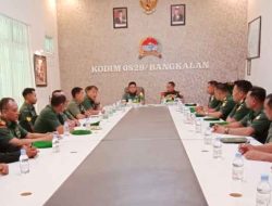 Kodim 0829/Bangkalan Terima Kunjungan Kerja Tim Wasrik Post Audit Itdam V/Brawijaya