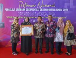 Terbaik dalam Pengelolaan JDIH Tingkat Nasional, Pemkot Tangerang Diganjar Award