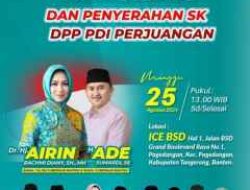 Menyala PDIP-Golkar! Airin-Ade dan Cakada Se-Banten Dideklarasikan