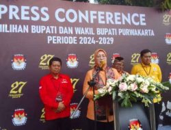 Pasangan Koalisi Golkar Dan PDI – Perjuangan, Anne Ratna Mustika – Budi Hermawan Daftar Ke KPU Purwakarta