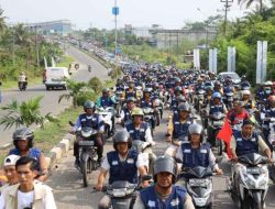 Lautan Manusia Simpatisan Jumiwan Aguza – Maidani Iringi Hantarkan Pendaftaran Bakal Calon Bupati Bungo