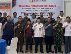 Bersama Awak Media Bawaslu Sarolangun Sosialisasi Pengawas Partisipatif
