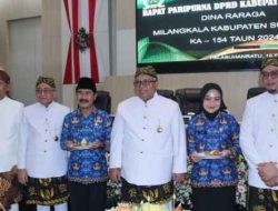 Rapat Paripurna DPRD, Bahas Agenda Milangkala Kabupaten Sukabumi Ke 154 Tahun
