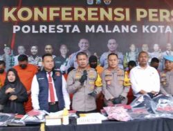 Polresta Malang Kota Berhasil Tangkap Komplotan Pencuri Modus Sayat Ban Mobil