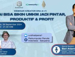 Webinar Kreator Era AI Ungkap Manfaat Artificial Intelligence untuk UMKM