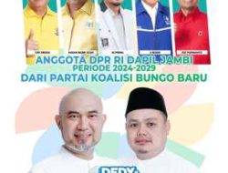5 Dari 8 Anggota DPR RI Dapil Jambi Dilantik Berada di Koalisi Dedy-Dayat