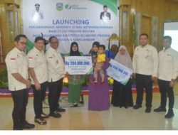 PJ Bupati Sarolangun Bahri Bersama BPJS Ketenagakerjaan Launching UCJ Sarolangun Capai 66,08 Persen