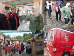 Kunjungi Pelabuhanratu Pasca Banjir, dr.Ribka Tjiptaning Donasikan Ambulan Untuk Puskesmas