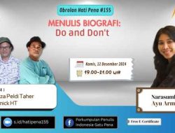 SATUPENA Ungkap Cara Menulis Biografi Yang Produktif