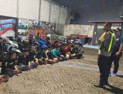 Polsek Menganti Amankan Belasan Pemuda Saat Perayaan Malam Tahun Baru 2025