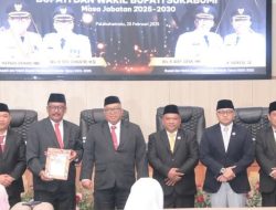 DPRD Gelar Rapat Paripurna Serah Terima Jabatan Bupati dan Wakil Bupati Sukabumi