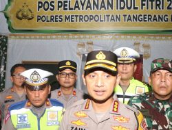 Pastikan Arus Balik Mudik Lebaran Aman dan Lancar, Kapolres Pantau Rest Area KM 13,5 dan KM 14 Tangerang