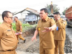 Bupati Tinjau Perbaikan Jalan Cangkudu-Cisoka