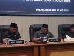 Wabup Andreas Hadiri Rapat Paripurna DPRD Kabupaten Sukabumi