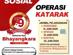 Catat! 21 Juni 2025 Polrestro Tangerang Kota Gelar Operasi Katarak Gratis, Begini Caranya