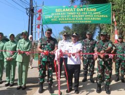 Serah Terima Hasil Karya TMMD ke-124, Wabup Sukabumi: Sangat Membantu Pembangunan Daerah