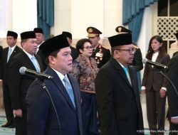 Prabowo Lantik Erick Thohir sebagai Menpora, Resmi Lepas Jabatan Menteri BUMN