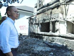 Tinjau Wisma MPR yang Dibakar di Bandung, Eddy Soeparno: Demonstrasi Jangan Merusak Fasilitas Umum