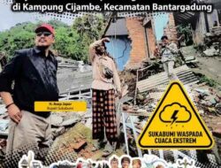 Bupati Sukabumi Tinjau Lokasi Pergerakan Tanah di Bantargadung, 112 KK Terdampak