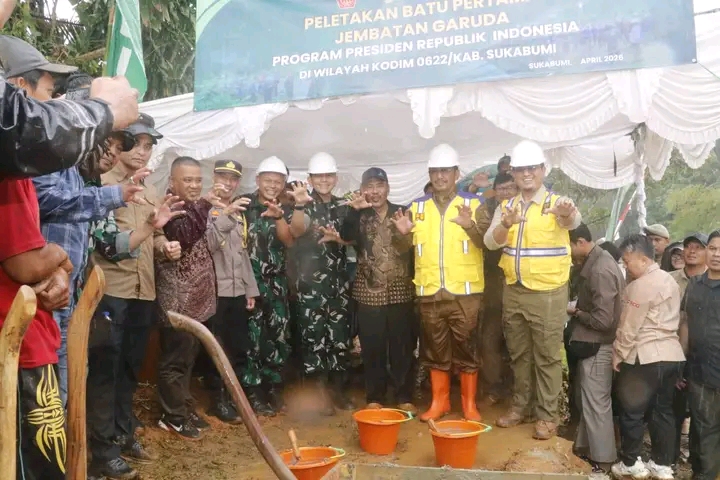 Jembatan Garuda Diresmikan, Akses Antar Desa di Sukabumi Makin Mudah