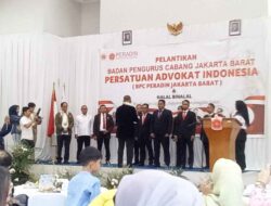 Resmi Dilantik, Ketua BPC Peradin Jakbar Diminta Perkuat Sinergi dengan Pemerintah dan Warga