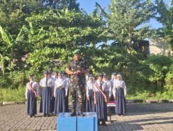 Danramil 03/Sukmajaya Pimpin Apel Pagi Di SMP Negeri 22 Kota Depok