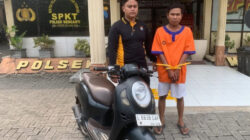 Menyaru Penumpang, Kuli Bangunan Begal Motor Ojol di Menganti