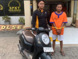 Menyaru Penumpang, Kuli Bangunan Begal Motor Ojol di Menganti