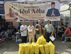 Bagikan 41 Hewan Kurban, Cak Yebe : Alhamdulillah, Masih Diberi Kesempatan