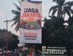 Dibungkus Iklan “JAGA JAKARTA”, Reklame Ilegal di Kembangan Milik Siapa?