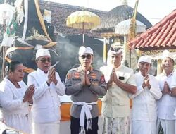 Perkuat Toleransi, Kapolresta Banyuwangi Hadiri Perayaan Galungan di Pura Jagat Girinatha