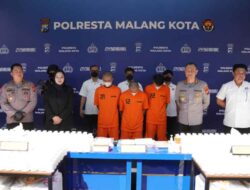 Polresta Malang Kota Bongkar Jaringan Narkoba Lintas Daerah, Sita 2 Kg Sabu dan 490 Ribu Pil Double L